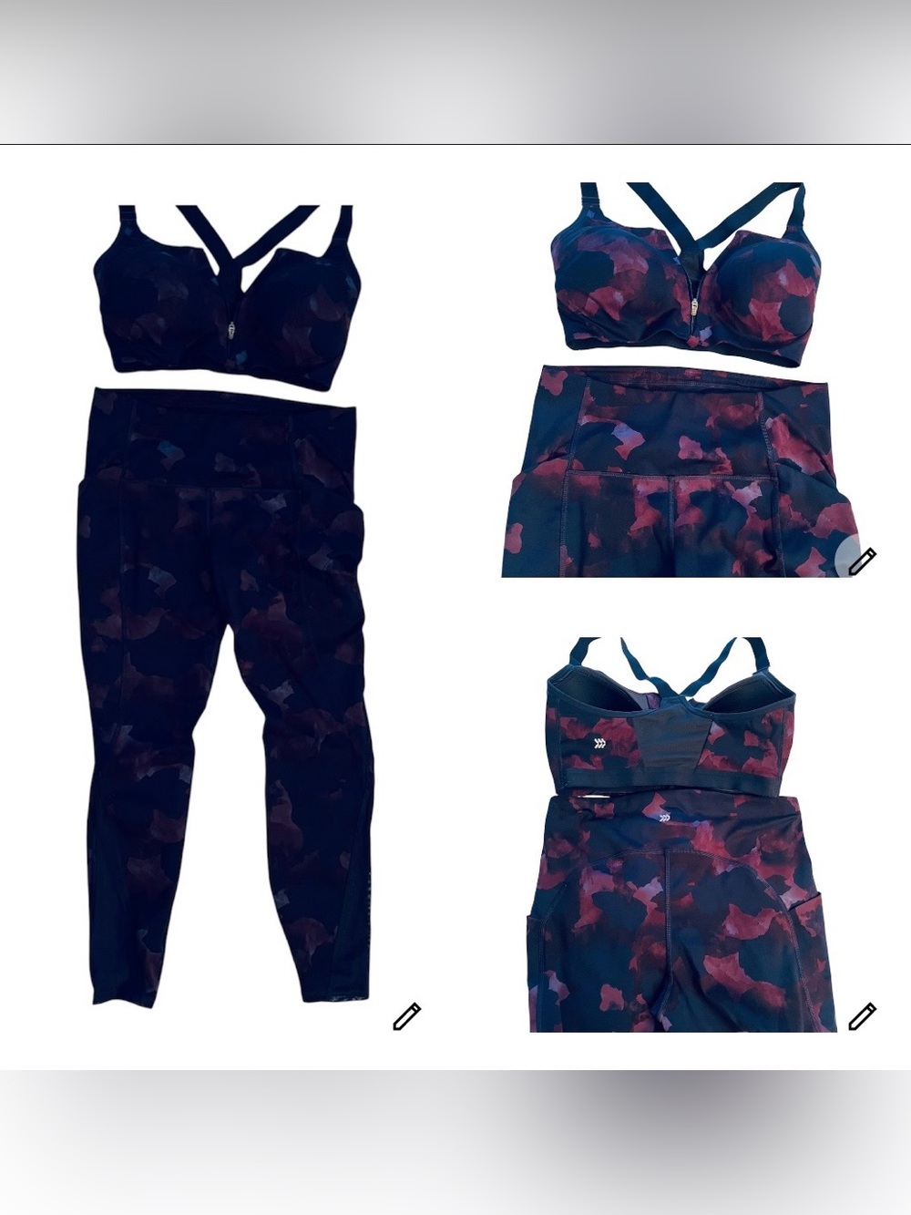 All In Motion Sculpted
High Rise Leggings L & High Support Zip Bra
38DD Set